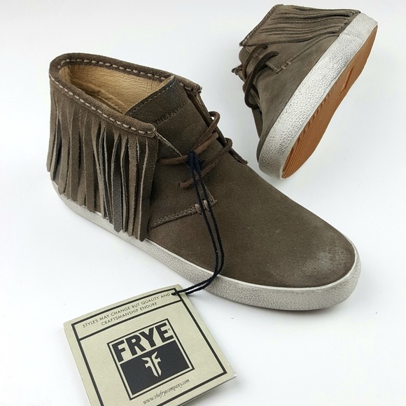 Frye Shoes - SALE! Frye Dylan Fringe Oiled Suede Sneaker Boot